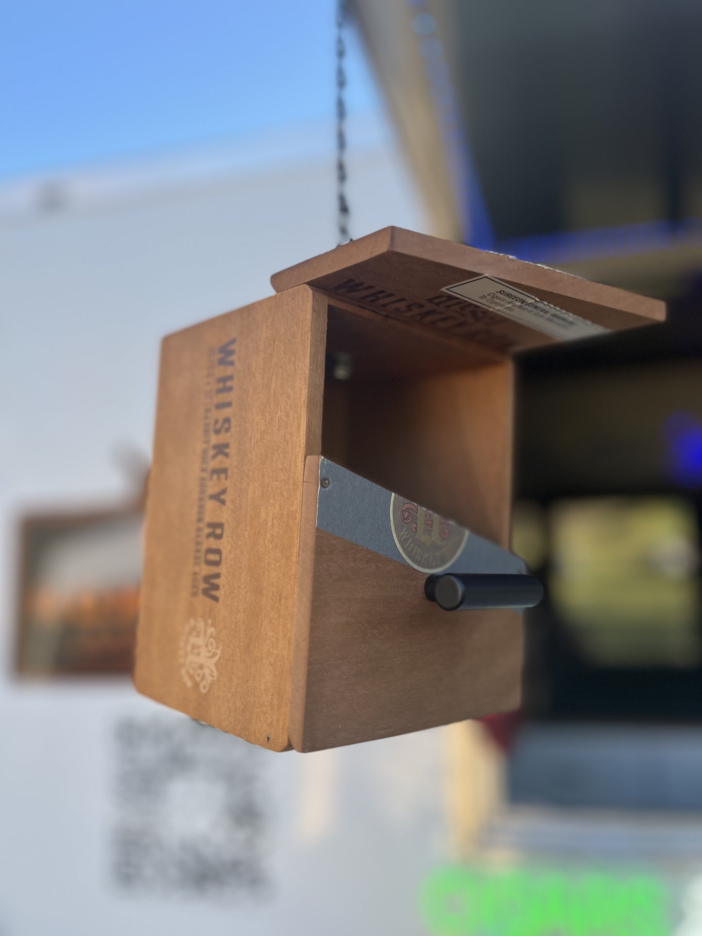 Cigar Box Birdhouse - Diesel Whiskey Row Cigar Box